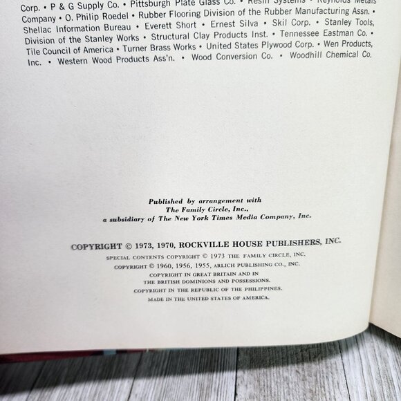 Family Circle Do it Yourself Encyclopedia Volume 1 1973 Hardcover Vintage - Picture 4 of 4